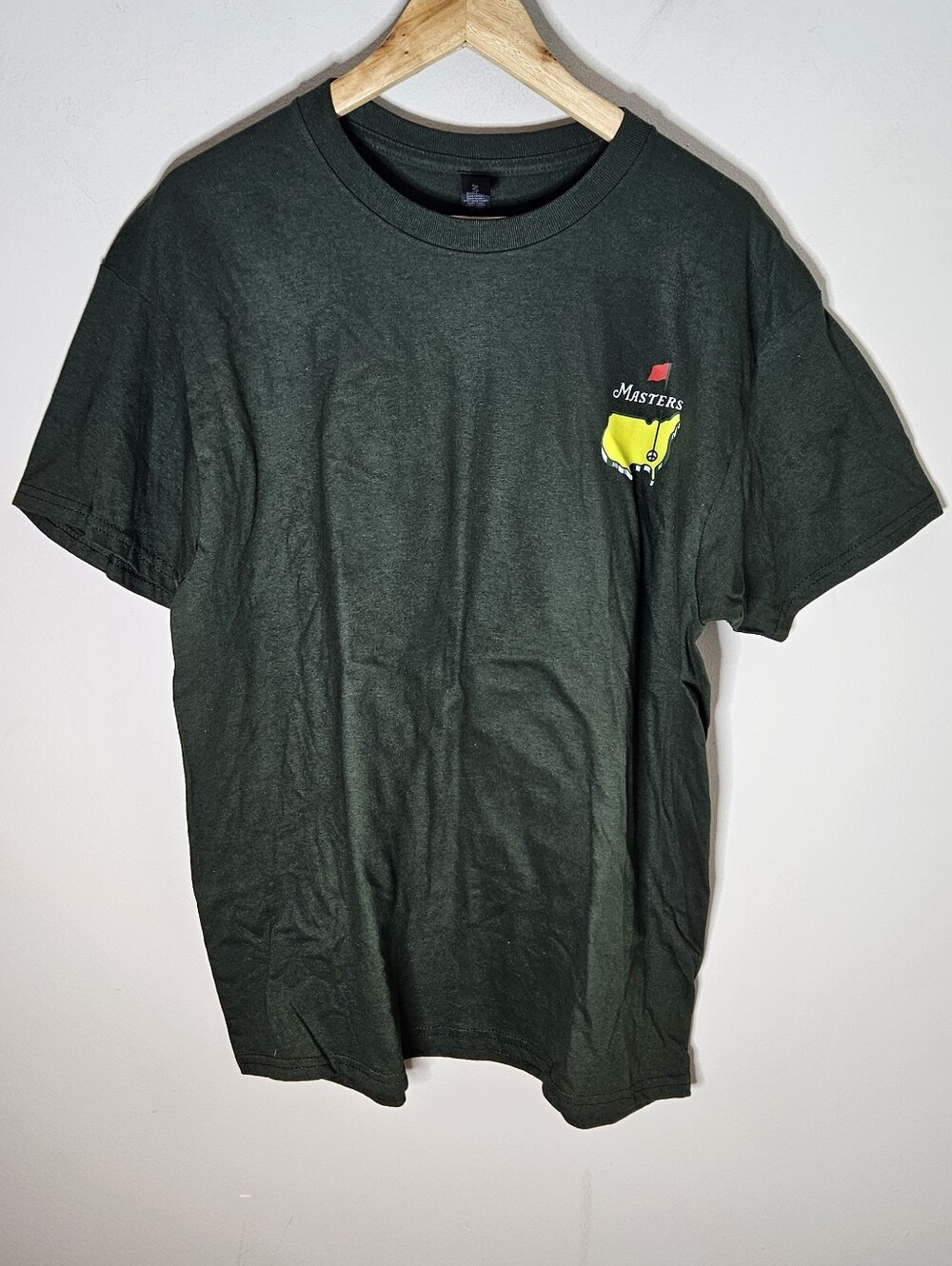 Masters Tee Shirt Men's L 2009 Guildan Cotton Dark Green Screenprint Large
